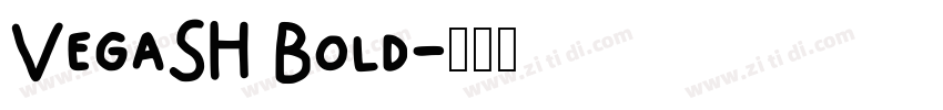 VegaSH Bold字体转换